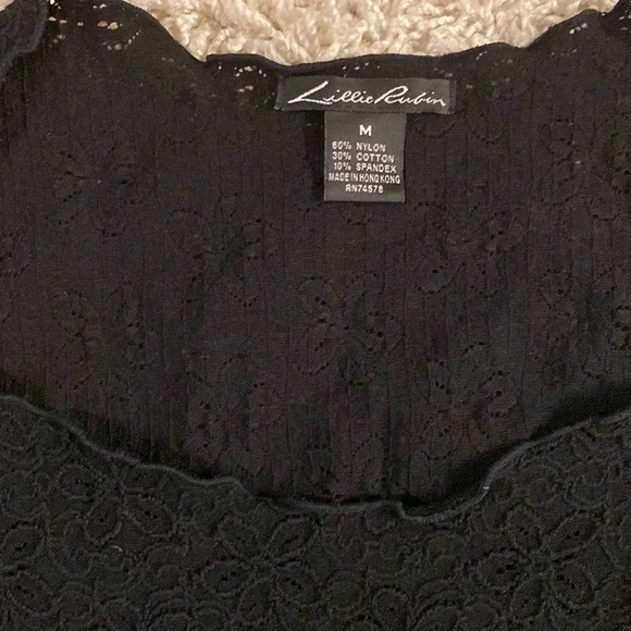 Lillie Rubin lace top size M - Picture 2 of 3
